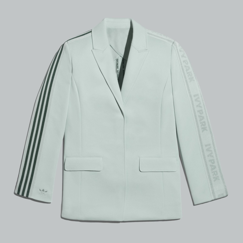 Veste de costume adidas Ivy Park 3-Stripes (grande taille) Vert teinte rouge 306057