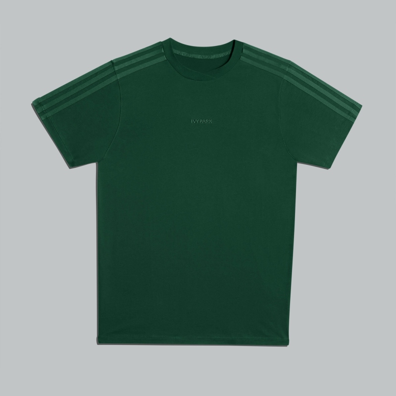 T-shirt adidas Ivy Park 3-Stripes (neutre en matière de genre) vert foncé rose 305764