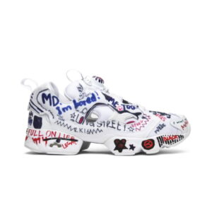 Vetements x adidas InstaPump Fury Graffiti Baskets blanches Blanc BS7031