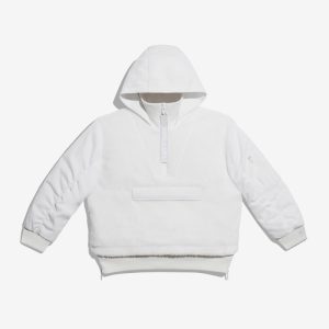 Veste superposée adidas Ivy Park 1/2 Zip Sherpa (tous les sexes) Core White Black 307899