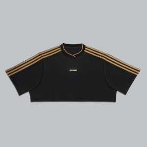 adidas Ivy Park 3-Stripes Crop Tee Noir Noir 306325