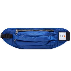 A.P.C. sac Banane Carhartt Waist Bag Indigo White PAACL M62140 IAI