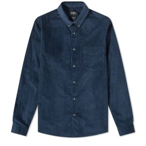 A.P.C. Chemise Serge Chemise Bleu Marine Noir 312792