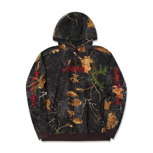 Awake Logo bloqué avec sweat à capuche côtelé à rayures Real Tree Real Tree 315621