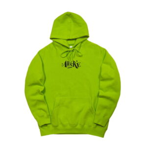 Awake Distorted Logo Sweat à capuche Vert Lime Orange 314971