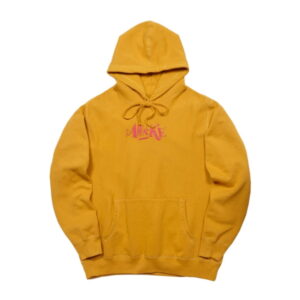 Awake Distorted Logo Sweat à capuche Moutarde Moutarde 316464