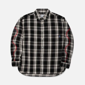 Chemise en flanelle de fil de fer barbelé épais Awake noir 314720