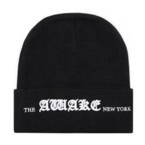 Bonnet Awake Old English Logo Noir Gris 314943