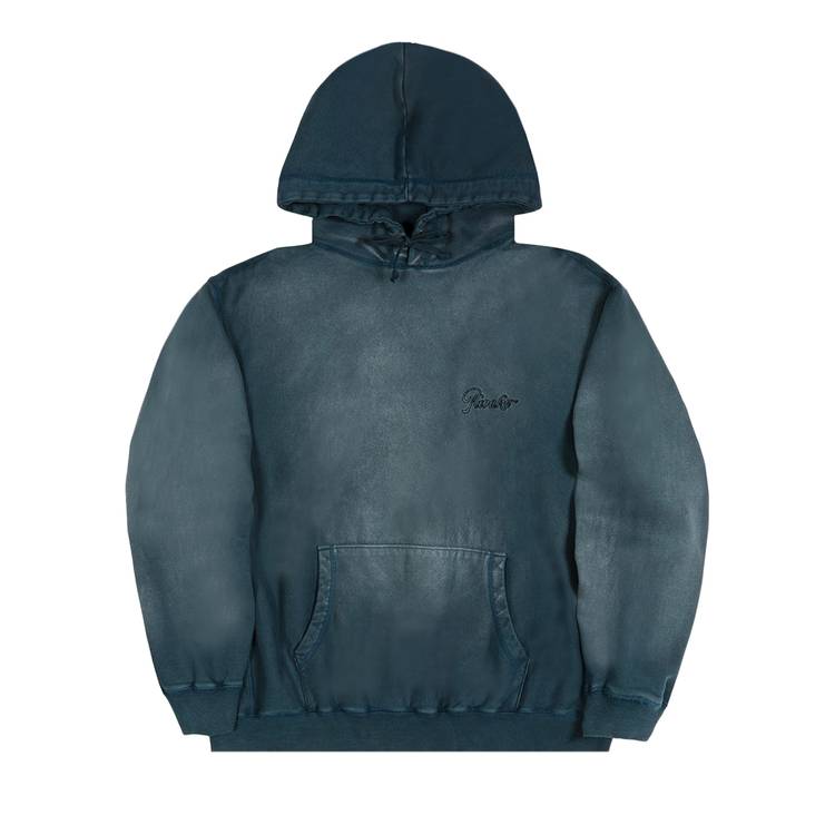 Sweat à capuche avec logo Awake Sunbleached Bleu Blanc 314978