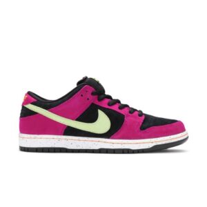 Nike Dunk Low Pro SB Rouge Prune Rouge Prune/Noir/Taxi/Citron BQ6817 501