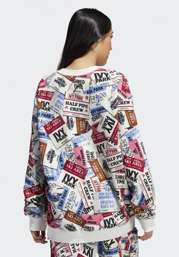 Sweat-shirt adidas Ivy Park Ski Tag Crew (tous les genres) Multicolore Multicolore 316368