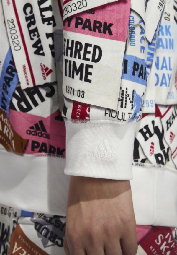 Sweat-shirt adidas Ivy Park Ski Tag Crew (tous les genres) Multicolore Multicolore 316368