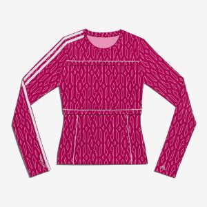 Haut adidas Ivy Park Snap Monogram (grande taille) Rose vif Rose vif 314806