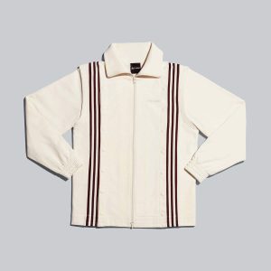 adidas Ivy Park Snap Track Jacket Ecru Tint/Maroon Gris 314777