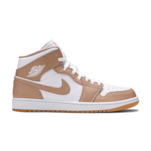 Air Jordan 1 Mid Tan Gum Baskets Bleu 554724 271