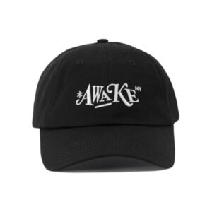 Casquette papa avec logo déformé Awake noir noir 328922