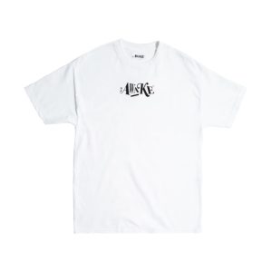 Awake Distorted Logo Tee Blanc Blanc 328186