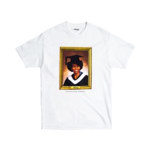 T-shirt de remise des diplômes Awake Blanc Blanc 328935