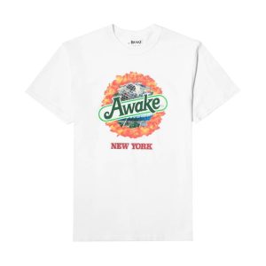 Awake Fraise Kiwi T-Shirt Blanc Rose 328164
