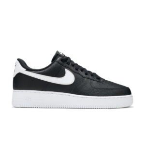Nike Air Force 1 '07 Noir Blanc Cuir Pebbled CT2302 002