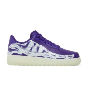 Nike Air Force 1 Low '07 QS Violet Squelette Halloween Baskets CU8067 500
