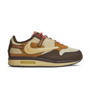 Travis Scott x Nike Air Max 1 Baroque Brown Baskets Marron baroque/Lemon Drop/Blé/Chili Rouge DO9392 200