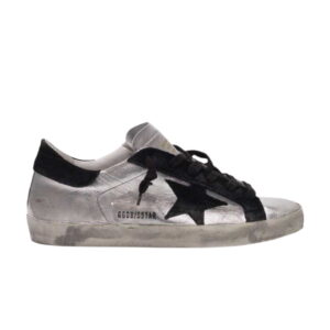 Baskets Wmns Golden Goose Superstar Sneaker Argent Noir GWF00101 F000312 60246