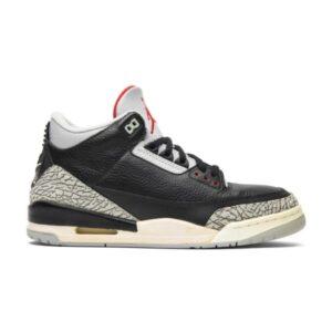 Air Jordan 3 Retro Noir Ciment 1994 Baskets 130203 001