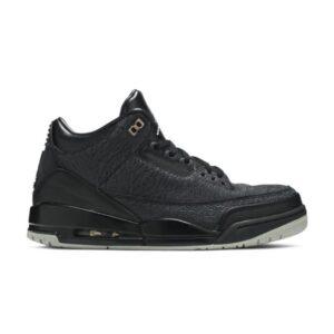 Air Jordan 3 Retro Baskets à rabat noires 315767 001