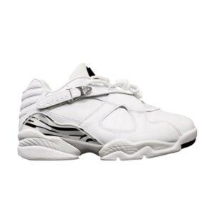 Air Jordan 8 Retro Low GS Blanc Métallisé Argent 2003 306367 101