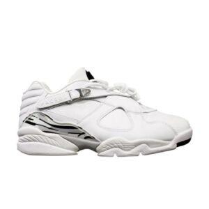 Air Jordan 8 Retro Low Blanc Métallisé Argent 2003 306157 101