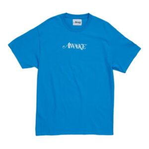 T-shirt Awake Classic Logo Bleu Bleu 333800