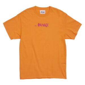 T-shirt Awake Classic Logo Orange Orange 343299