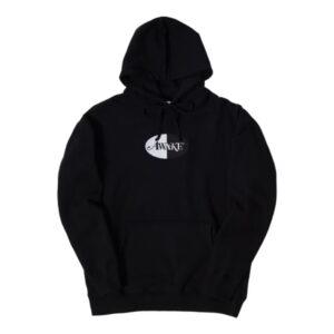 Sweat à capuche avec patch logo fendu brodé Awake Noir Noir 338558