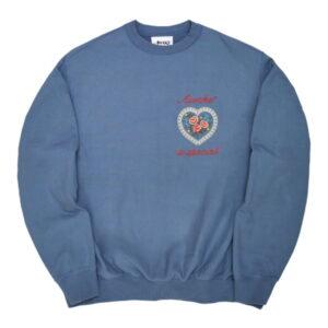 Awake Is Special Sweat-shirt à col rond Bleu acier Bleu acier 337908