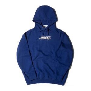 Sweat à capuche avec logo en feuille métallique Awake Marine Blanc 336473
