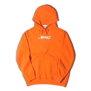 Sweat à capuche avec logo en feuille métallique Awake Orange Orange 338022