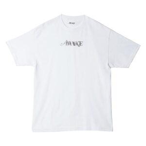 T-shirt avec logo en feuille métallique Awake Blanc Blanc 337689