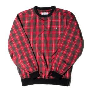 Veste pull coupe-vent à carreaux Awake Rouge Rouge 343270