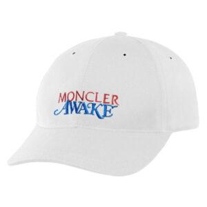 Awake x Moncler Logo Lock Chapeau Blanc Bleu 336754