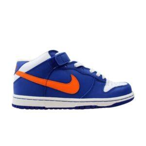 Nike Dunk Mid GS Sport Royal Baskets Sport Royal/Orange Blaze-Blanc 309165 481