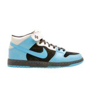 Nike Dunk Mid Pro SB Noir Aqua Fuel Bleu Noir/Aqua Fuel Bleu 314383 041