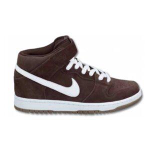 Nike Dunk Mid Pro SB Brq Marron Brq Marron/Blanc-Gm Drk Brwn 314383 219