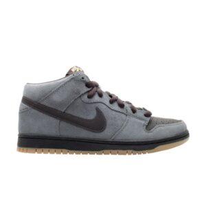 Nike Dunk Mid Pro SB Charcoal Tar Jaune 314383 007