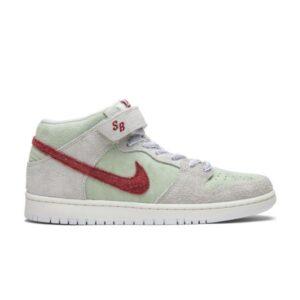 Nike Dunk Mid Pro SB White Widow Sail/Gym Rouge-Fresh Mint AQ2207 163