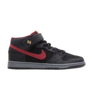 Nike Dunk Mid Pro SB Noir Cherrywood Rouge Noir/Cherrywood Rouge-Light Graphite 314383 060