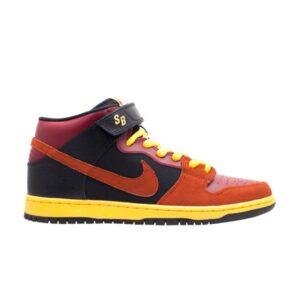 Nike Dunk Mid SB Autruche Team Rouge/Rugged Orange-Noir-Laser Orange 314383 680