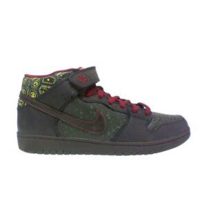 SPoT x Nike Dunk Mid SB Premium Moat Dark Army/Baroque Marron 314381 321
