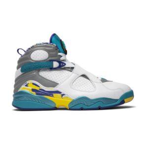 Wmns Air Jordan 8 Retro Blanc Aqua Baskets Noir CI1236 100