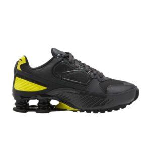 Baskets Wmns Nike Shox Enigma 9000 Noir Citron Venom Crème BQ9001 008